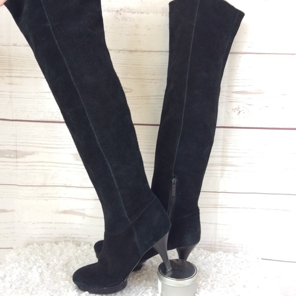 Nine West Shoes - NineWest suede leather over the knee platform boot